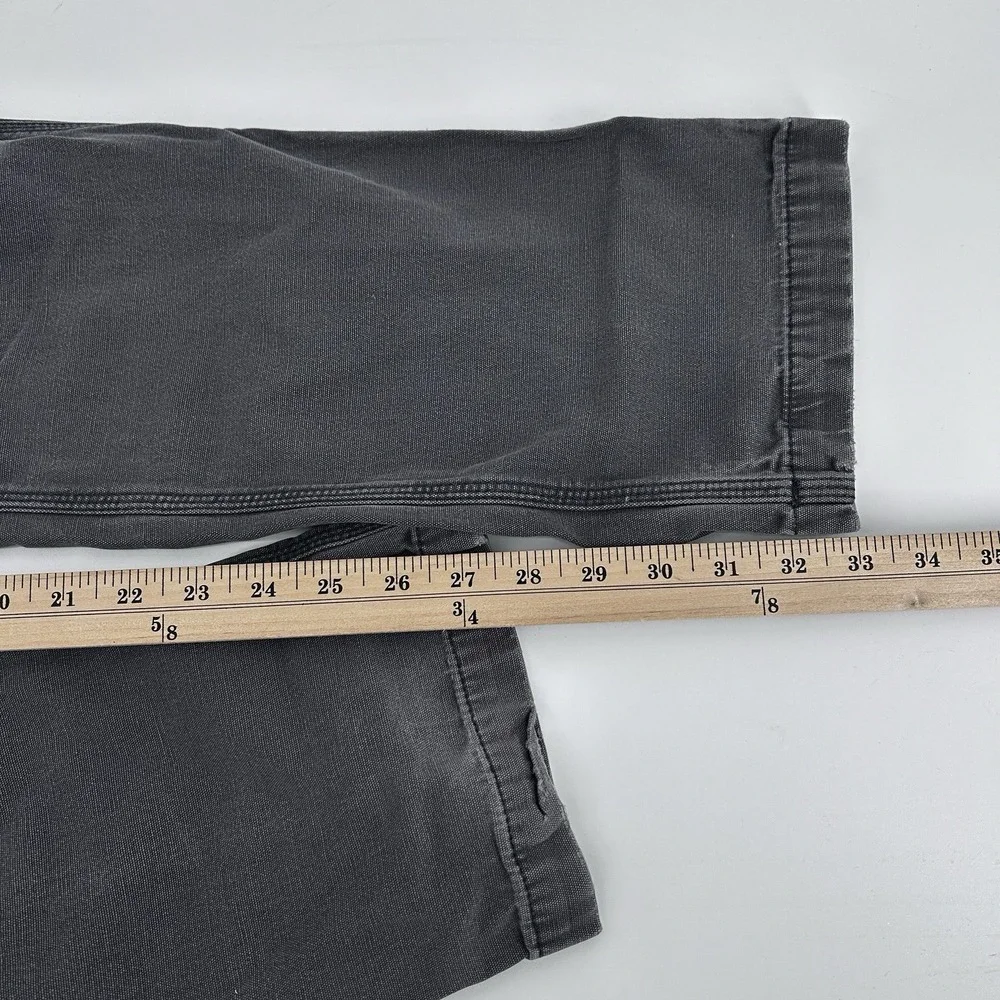 Carhartt Faded Grey Work Pants 34x36 Distressed Repair Grunge Workwear Carpenter